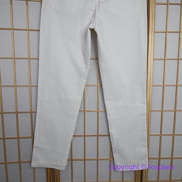 NEW Madewell Stovepipe Jeans in Pure White, 28 - Picture 11 of 16